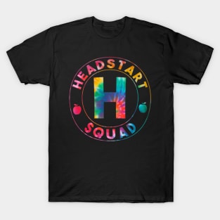 Tie Dye  Head Start Squad First Day Of School Teacher T-Shirt